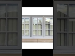 UV-beständige, unifizierte Vorhangwand, 6 mm Glas Schalldämmung