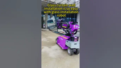 Die Installation von Glasvorhängen ist so einfach mit einem Glasinstallationsroboter!