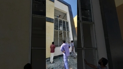 Installation von Aluminiumwagen,Doppelverglasung mit Öffnungsfähigkeit