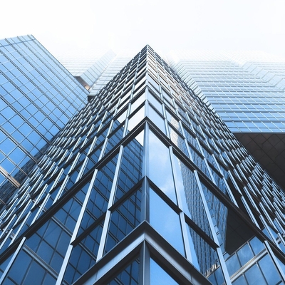 Reflexive Low E Glas Vorhang Wand Schalldicht für grüne Bau