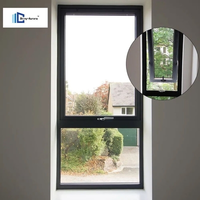 Anti-Diebstahl-Aluminium-Oberhang-Fenster mit Doppelverglasung