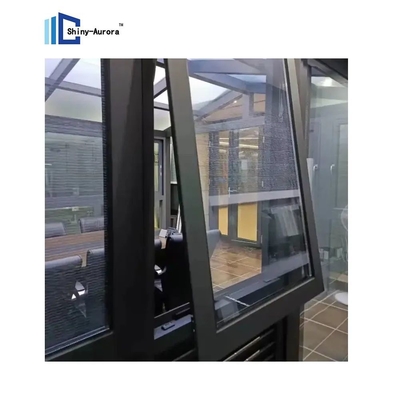 Zuhause Moderne Fenster mit Doppelverglasung aus Aluminium