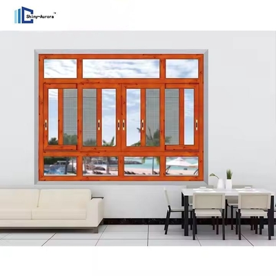 Schlagverglasung Doppelschicht gehärtetes Glas OEM Custom Made Aluminium Fenster