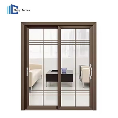 Zuhause Doppelglasschiebetür, Aluminium Glasschiebetür Hersteller