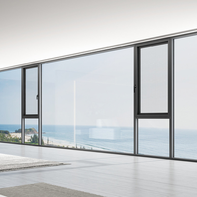 Aluminium-Rahmen-Fenster-Gehäuse-Schalldichte-Fenster