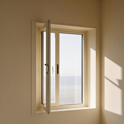 Wärmeisolierte Fenster aus Aluminium, offen nach innen, Tür und Fenster aus Aluminiumlegierung