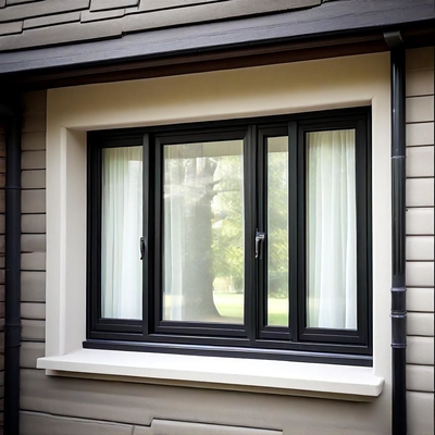 Moderne Aluminium-Glasschiebefenster, Aluminium-Doppelglasschiebefenster