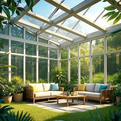 Komfortabeler, individuell angepasster Sonnenbadezimmer, Aluminiumlegierung Sonnenlicht Sonnenraum