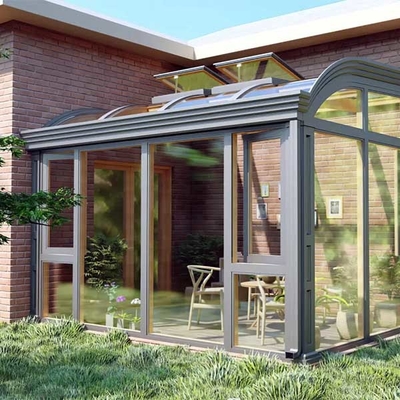 Einfachglas Sonnenzimmer Verborgene Entwässerung Schiebetür Sonnenzimmer
