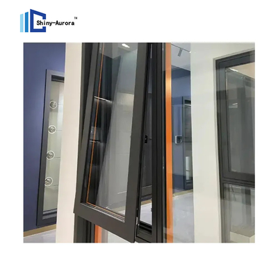 Top gehängte Doppelverglasung Fenster, benutzerdefinierte Aluminium-Stormfenster
